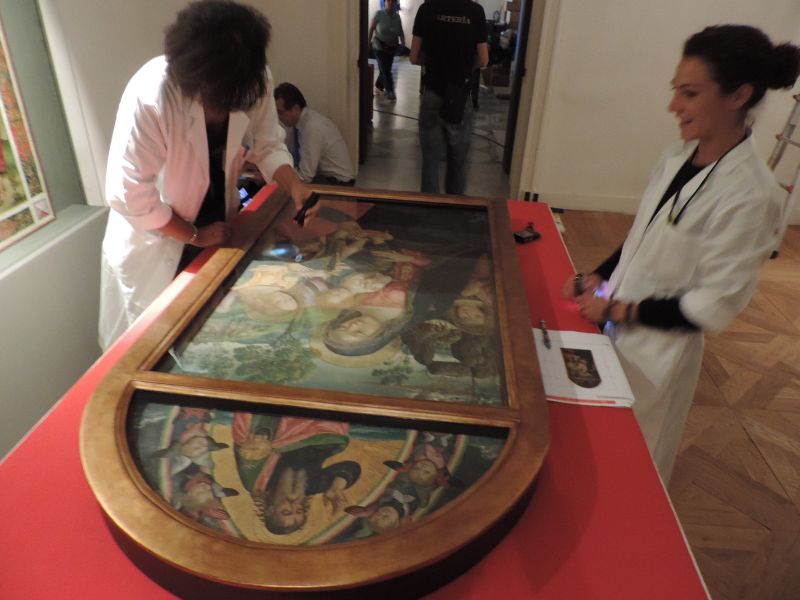 1. pintoricchio preparazione in sede mostra