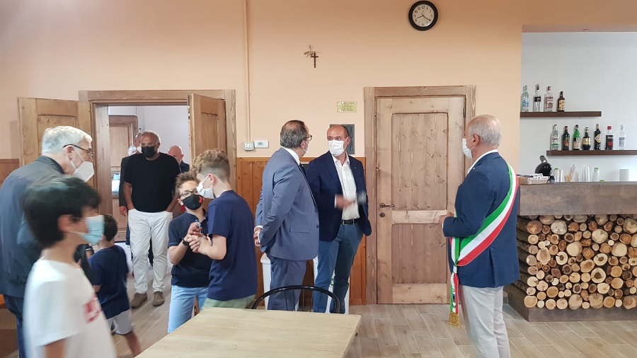 Pasqui visita la struttura rinnovata