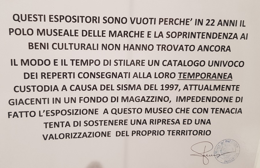 cartello esposto