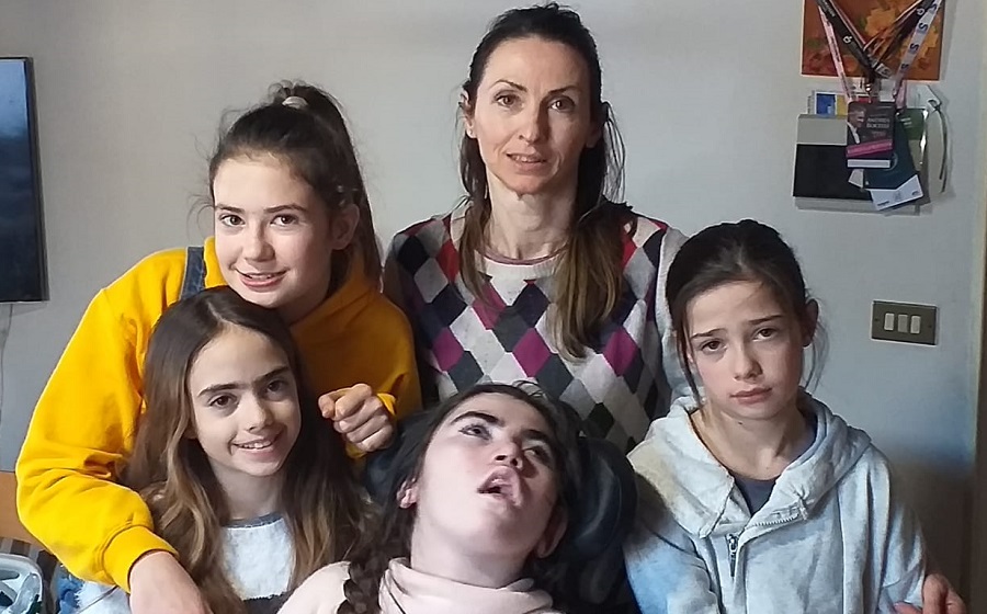 Elena Piergentili con la Mamma Elisabetta e le sorelle