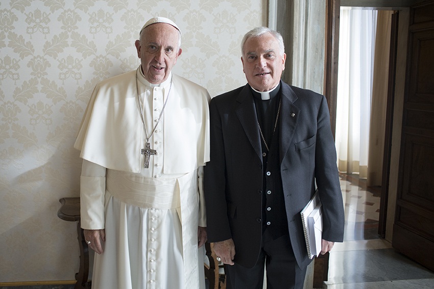 Incontro Papa e Vescovo Brugnaro
