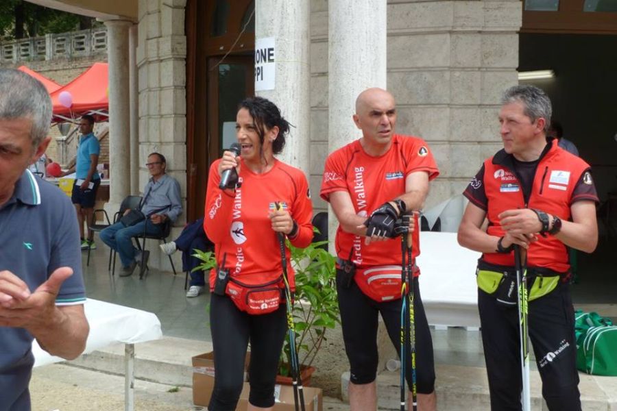 Nordic Walking pres daniela Merelli durante il discorso