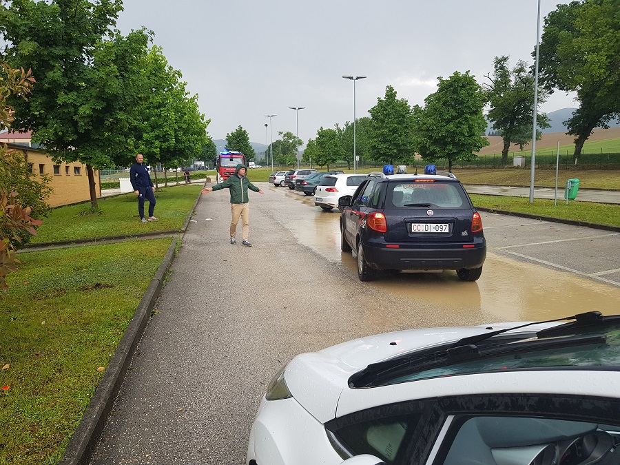 strada allagate canepina palazzetto vigili