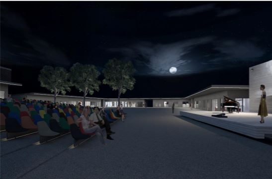 vista notturna piazza