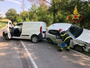 Violento scontro a Matelica