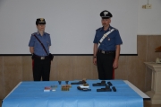 Pistole e cartucce rubate da San Severino e rinvenute in aperta campagna. Usate per compiere furti e rapine