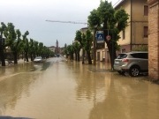 Bomba d'acqua su Caldarola, le strade si trasformano in fiumi