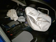 Camerino, cinghiale attraversa la strada e distrugge un'auto