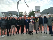 Il team della Fondazione Bocelli,  accolto a Muccia. Partiti i lavori per la nuova scuola