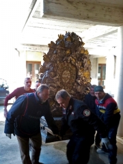 Inaugurato il cantiere di restauro della "nuvola" di Santa Maria in Via
