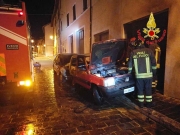 Notte di fuoco nel Maceratese
