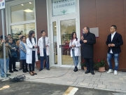 Taglio del nastro per la nuova Farmacia Comunale al Sottocorte village