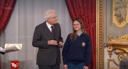 Elena Piergentili premiata al Quirinale da Mattarella