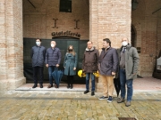 Caldarola: sopralluogo del presidente Acquaroli nel centro storico cittadino
