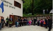 Gentiloni a Bolognola inaugura la nuova sede comunale