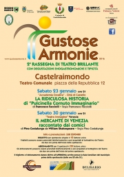 AL VIA SABATO 23 GENNAIO GUSTOSE ARMONIE
