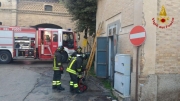 Allarme a Portorecanati per una cabina elettrica in fiamme