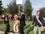 Un parco in memoria di Gianluca Alessandrini. Tanti ricordi e palloncini in cielo