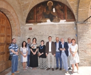 Montecassiano, torna a splendere l'antico affresco di S. Antonio Abate