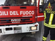 San Severino, incendio in localit&agrave; Agello